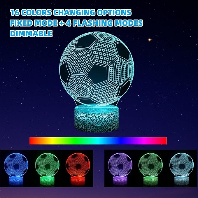 Acrylic Hockey Player Night Light - Bedroom Decor