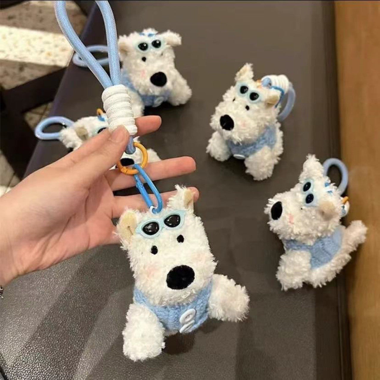 Whiwo™ Cute Westie Dog Plush Keychain | Mini Emotional Buddy Toy