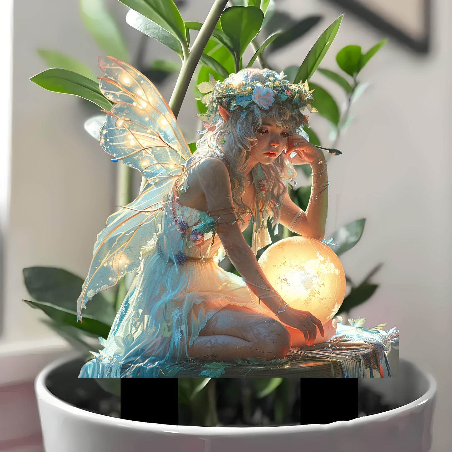 2D Fairy Light-Catching Acrylic Garden Stake Decor