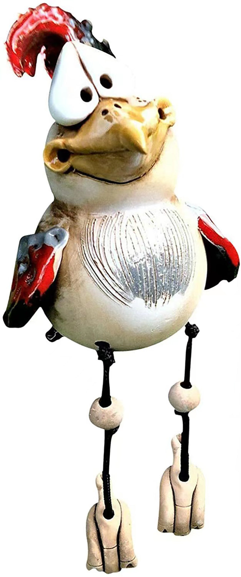 Fun Chicken Resin Ornament - Funny Silly Chicken Decors