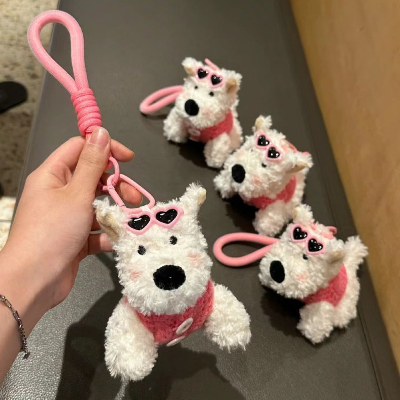 Whiwo™ Cute Westie Dog Plush Keychain | Mini Emotional Buddy Toy