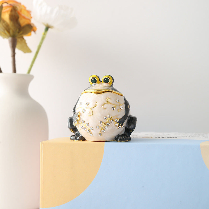 Enamel Jewelry Trinket Box – Creative Metal Gift for Rings & Keepsakes