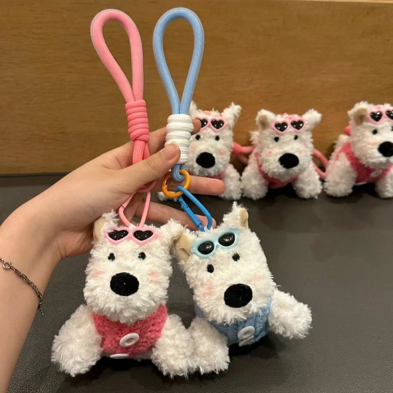Whiwo™ Cute Westie Dog Plush Keychain | Mini Emotional Buddy Toy