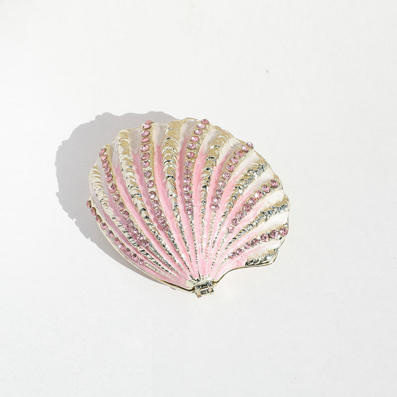 Enamel Shell Jewelry Box – Handmade Ocean-Inspired Gift for Weddings & Birthdays