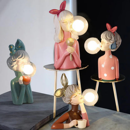 [NEW] Lovely Bubble Girls Table Lamp