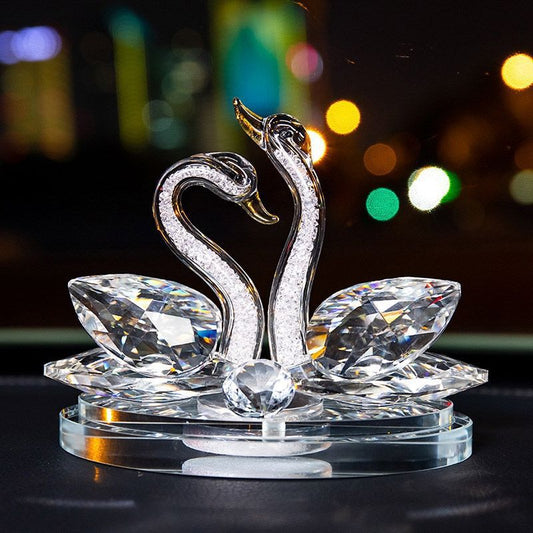 Luxury Swan Crystal Car Ornament